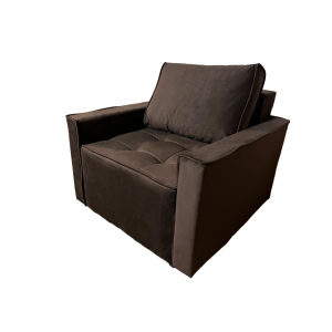 Кресло кровать Премьер (велюр cabrio, темно-коричневый)