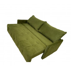 Диван Атлант c 2 подушками (велюр cabrio, зеленый)