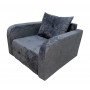 Кресло-кровать (микровелюр, серый)